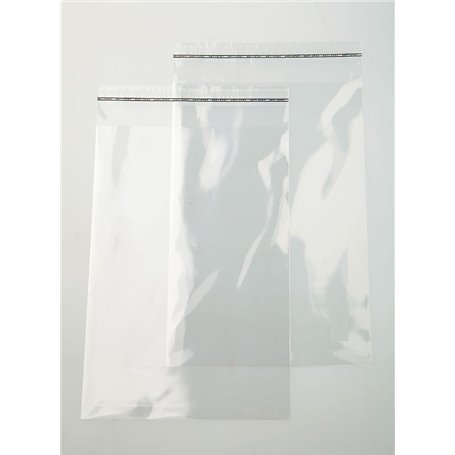 Pochette transparente adhésive, sachet crystal 70x100cm