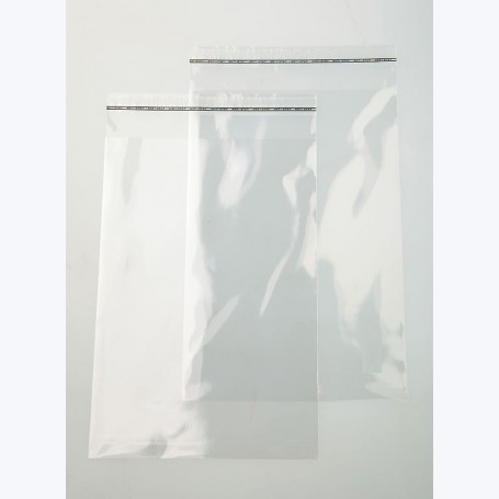 Pochette transparente adhésive, sachet crystal 18x24cm